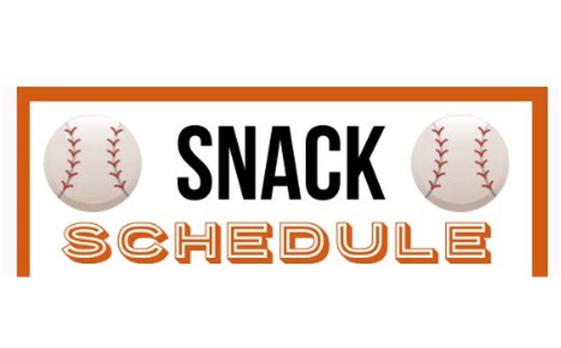 2025 Snack Schedule